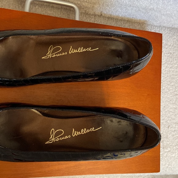 thomas wallace leather croc embossed pumps 8.5 N - Picture 6 of 12